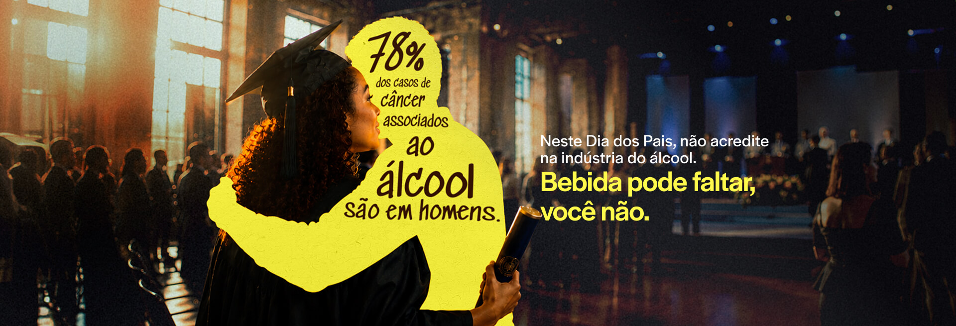 78% dos casos de câncer associados ao álcool são em homens